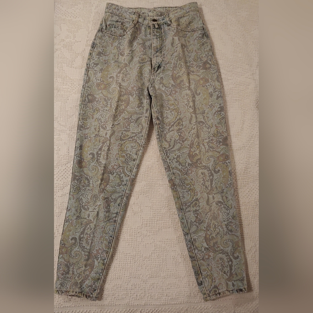 Vintage Paisley Straight Leg Jeans